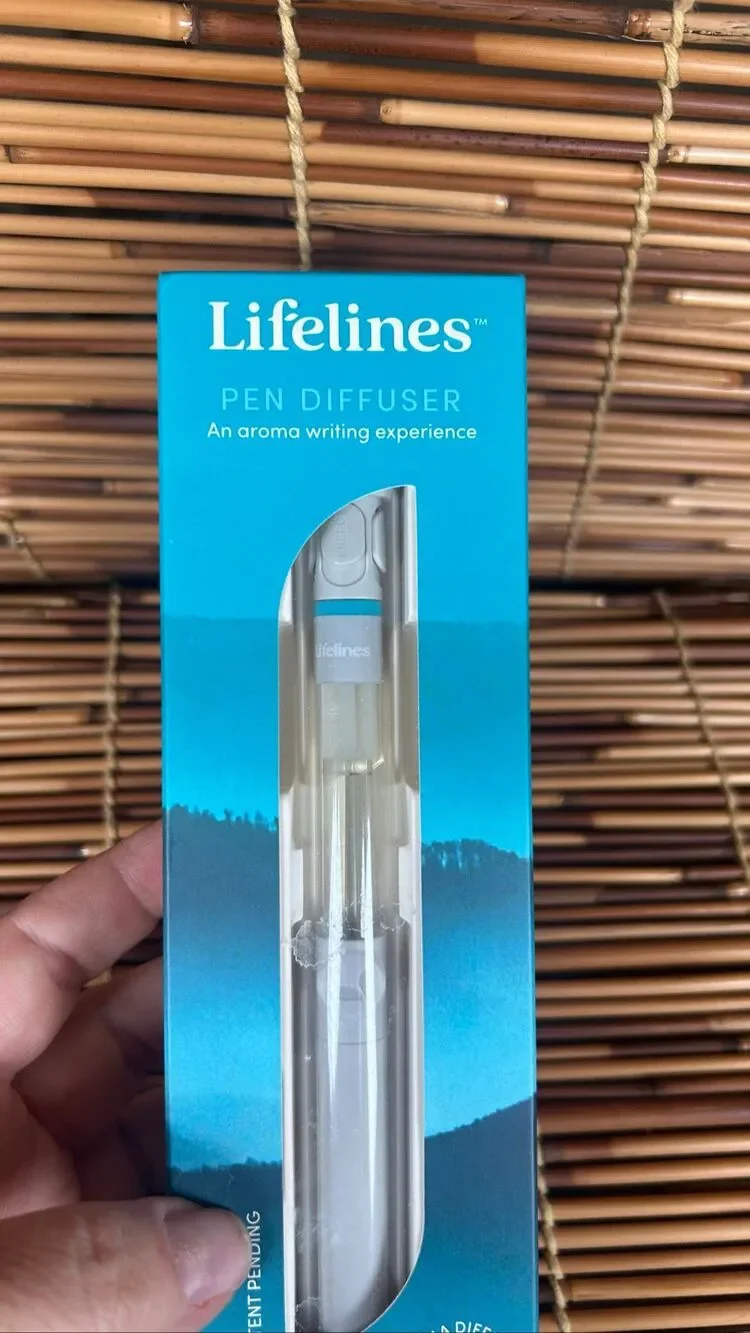 Lifelines Pen Diffuser Crisp Mountain Air Black Ballpoint Pen (New )